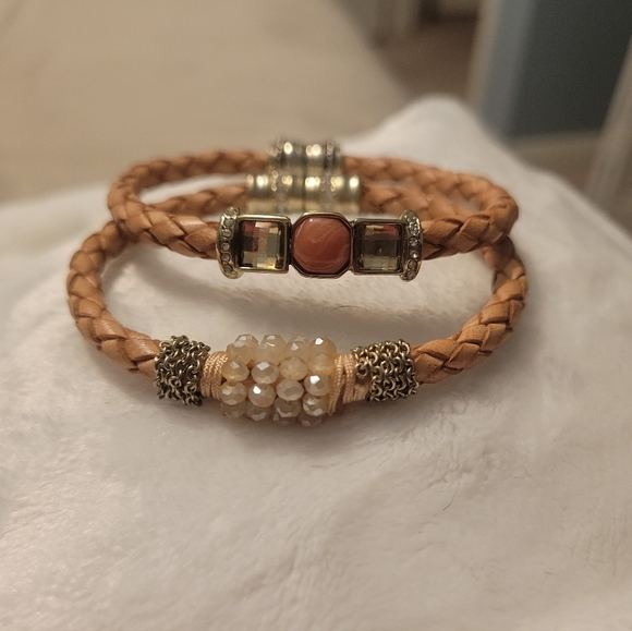 Jewelry - Leather braided bracelets